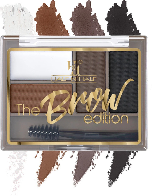 Half N Half The Brow Addition Eyebrow Enhancer Waterproof Sweat-Proof Long lasting Palette 8 g(02 Delicate Arch)