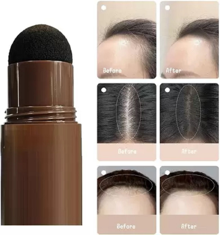 Marie Huda Black Natural Hairline Powder And Hairline Shadow Powder Stick 10 g(Black)