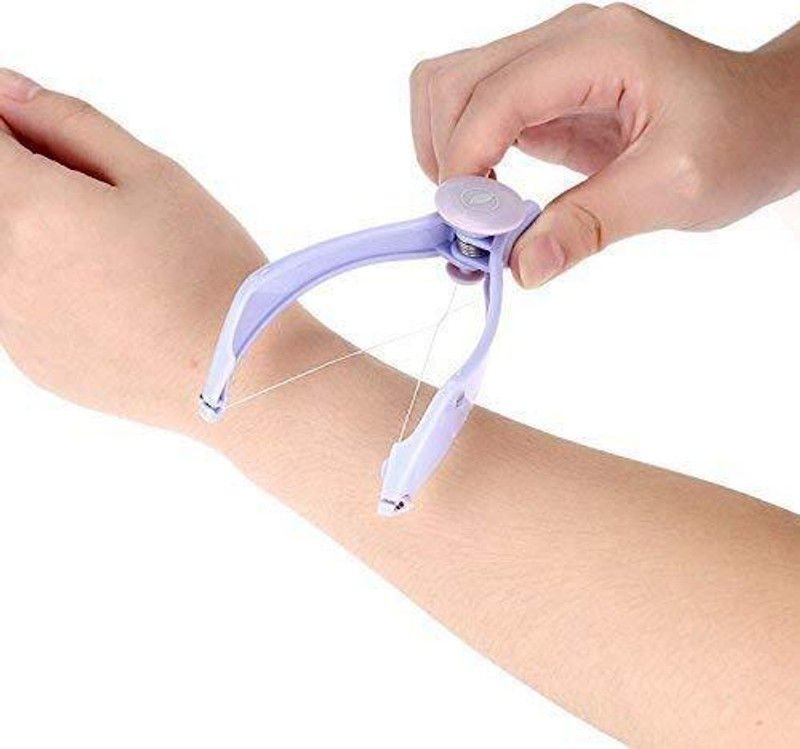 Kapmore Eyebrow Threading Hair Removal Tool with 10 Refills for Easy Facial Grooming Eyebrow Thread(10 cm, Pack of1)