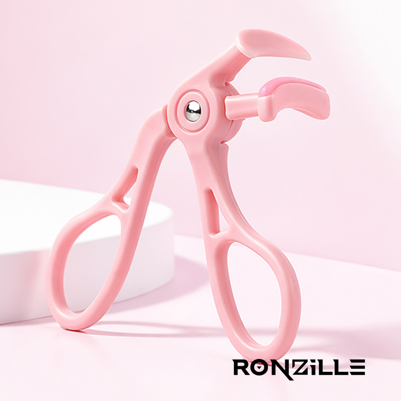 RONZILLE Premium Eyelash Curler – Professional Lash Curling Tool with Rubber Pads Pink