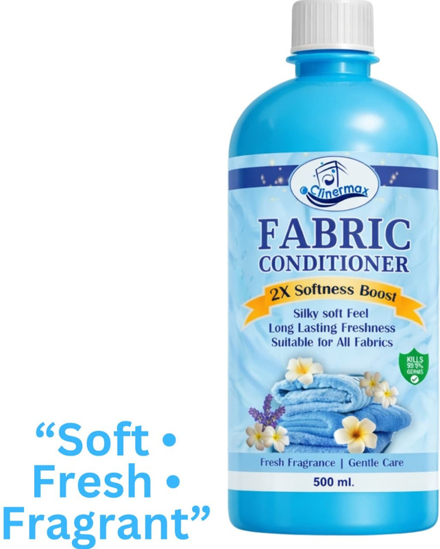 Clinermax Fabric Conditioner 500ml | Fresh Fragrance | Soft Smooth Clothes(500 ml)