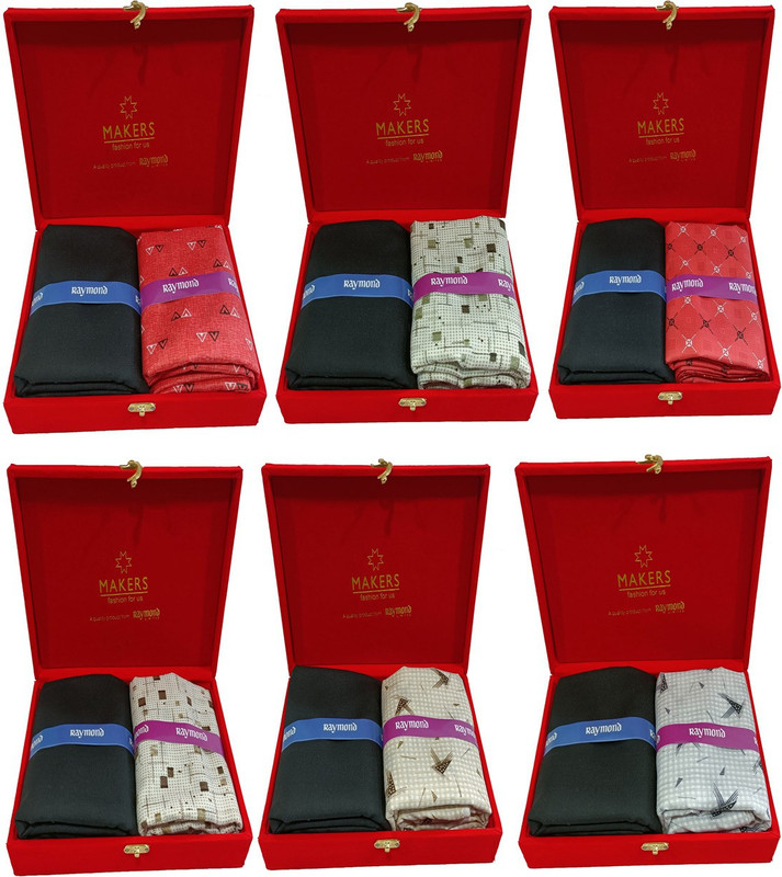 Raymond Cotton Blend Printed Shirt & Trouser Fabric