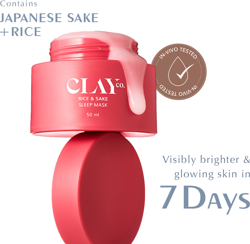 ClayCo. Clayco Rice & Sake Mask with Vitamin C for Brightening & Overnight Hydration(50 ml)