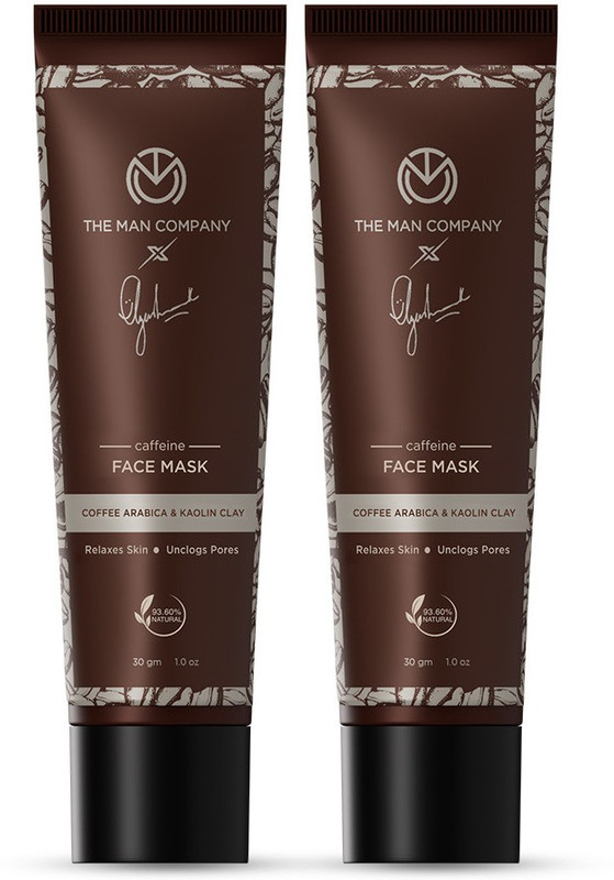 THE MAN COMPANY Caffeine Face Mask For Soft & Glowing Skin – Ideal For Men (60 g)