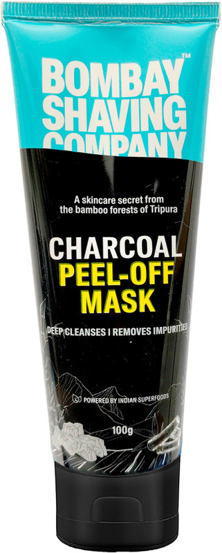 BOMBAY SHAVING COMPANY Charcoal Peel off Mask | Face Pack for DeTan & Blackhead Removal(100 g)