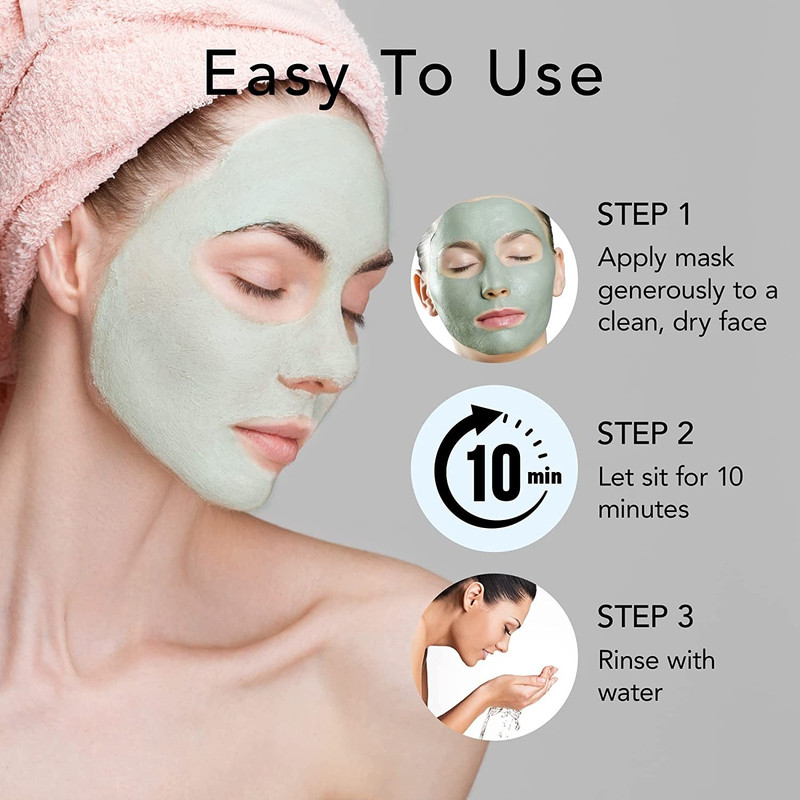 YAWI Anti-Acne Solid Fine,Cleansing Mask Apply, Tea Facial Mud Mask  Face Shaping Mask