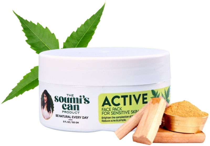 The Soumi's Can Product ACTIVE FACE PACK (FOR SENSITIVE SKIN) JAR(150 g)