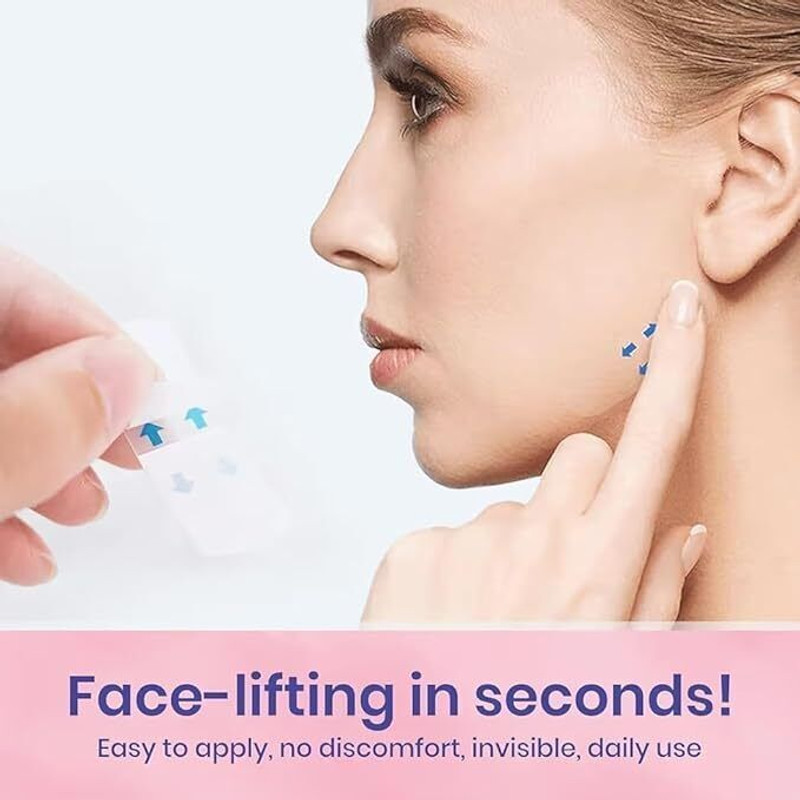Meliora Invisible Face, Neck & Eye Lifting Patch | Waterproof Double Chin Reducer Face Shaping Mask