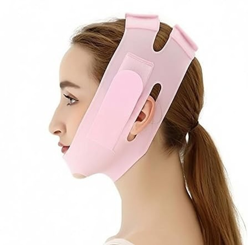 hakily Silicone V Face Mask For Face Lift | Facial Slimming Bandage For Chin & Cheek  Face Shaping Mask
