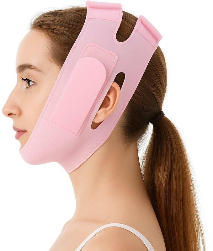 Nuvex Silicone Chin Lifting Strap V Face Belt for Slim Jawline & Skin Tightening  Face Shaping Mask