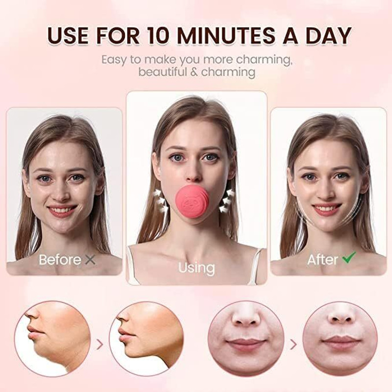 Mallade fitness jaw trainer chew ball for jaw muscle building Face Shaping Mask