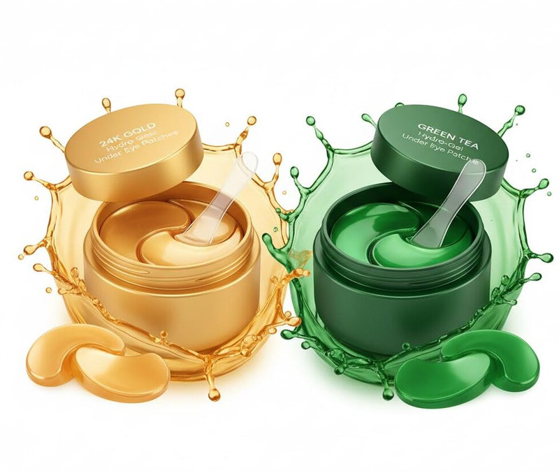 VIQEHAA (24K Gold) Anti-Aging & Seaweed Hydrating Eye PATCHES  Face Shaping Mask