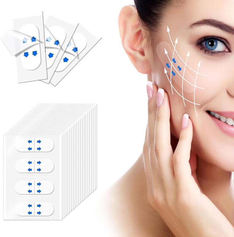 primetreads 40pcs Invisible Thin Face Sticker V-Shape Face Lift Tape Face Shaping Mask