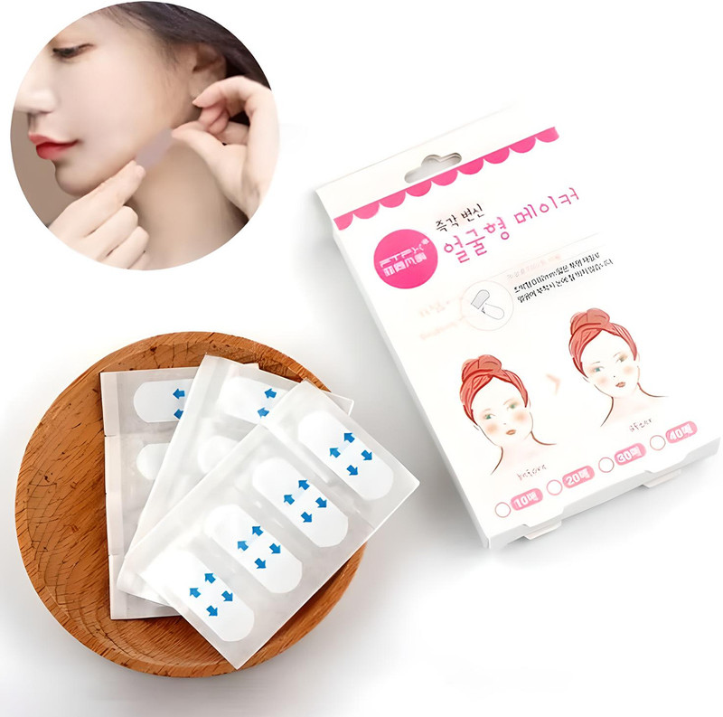 Detailr 40Pcs Face Shaping Stickers – Instant Face Lift Tape for Jawline, Chin & Cheek  Face Shaping Mask