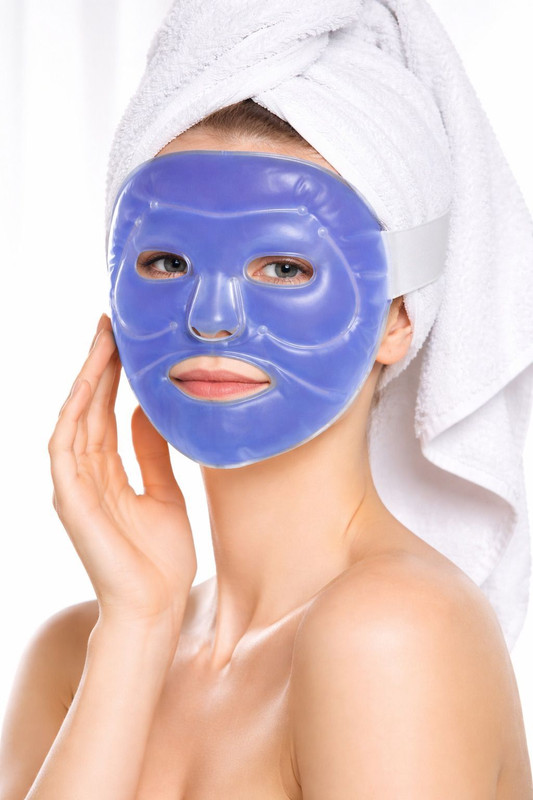 Ecommercehub Cool Gel Face Mask For Glowing Skin & Face Therapy Hot Cold Use with Storage Bag  Face Shaping Mask