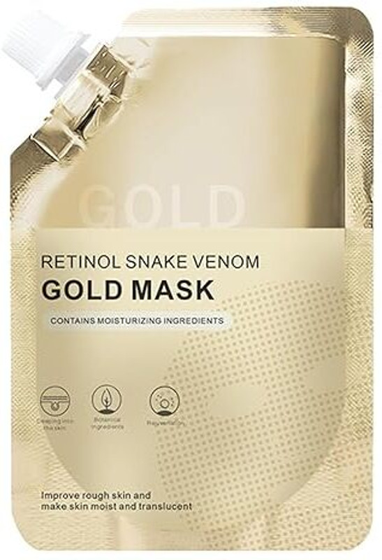 MSVTRADESS Retinol Snake Venom Gold Mask, Face Gold Mask Face Shaping Mask