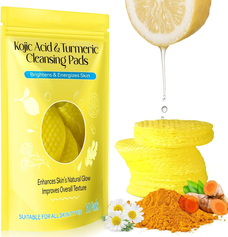 Deoxys Turmeric Kojic Acid Cleansing Pads  Face Shaping Mask
