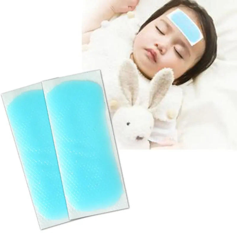 TRK IMPEX Fever Cooling Gel Sheets Comfortable And Healthy The Skin Fast Cooling 10Strips Face Shaping Mask
