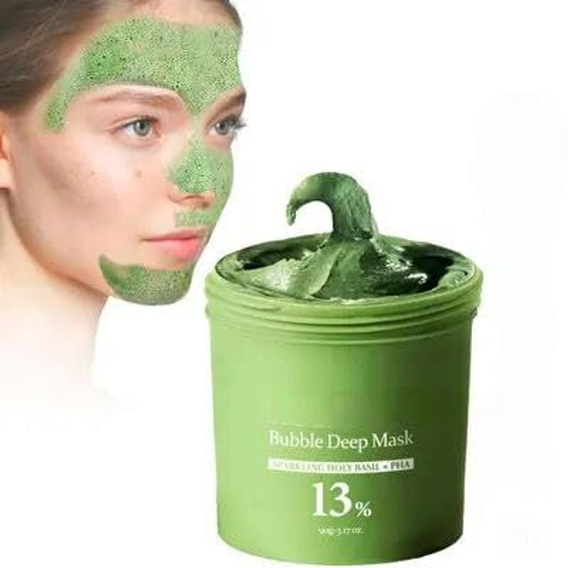 KVVTRADES Holy Basil Bubble Deep Mask Face Shaping Mask