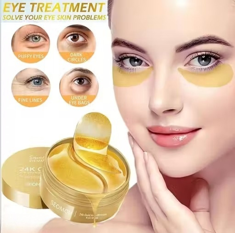 RVIQEHAA Under Eye Patches for Puffy Eyes, 60 PCS  Face Shaping Mask