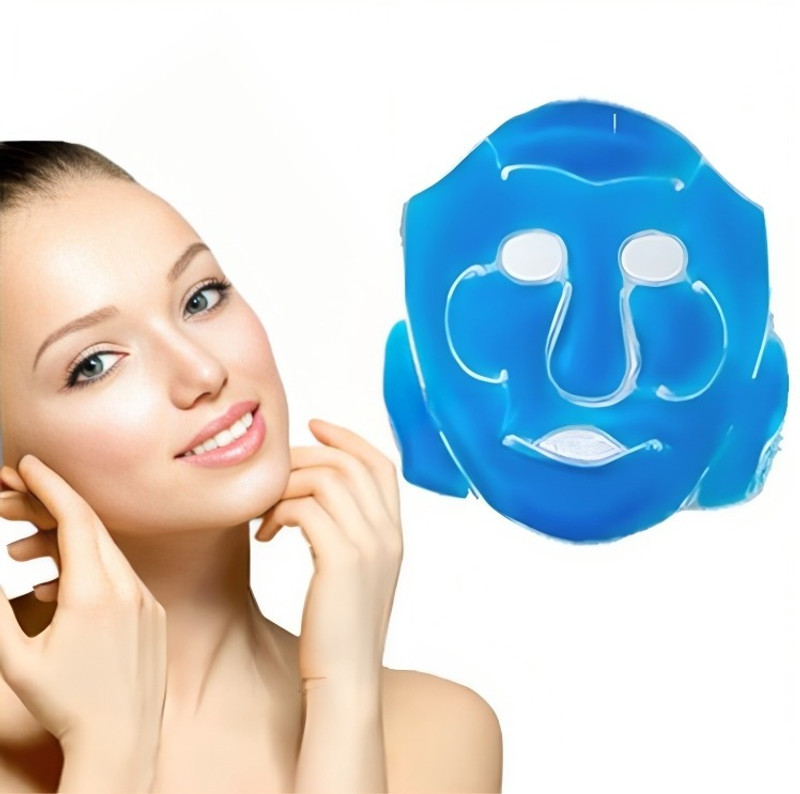 HEALTHTREK Face Cooling Gel Mask for Men and Women Resuable Hot and cold Therapy Pack  Face Shaping Mask