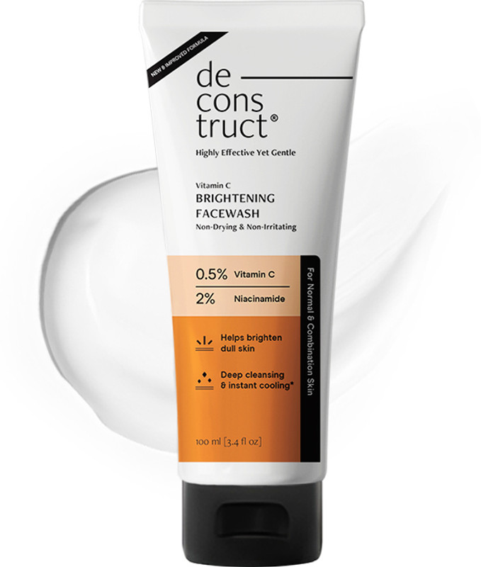 deconstruct Brightening Vitamin C & Niacinamide | Non-Drying & Non-Irritating Face Wash(100 ml)