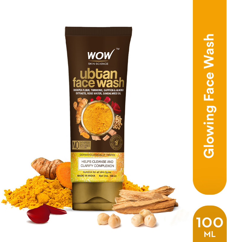 WOW SKIN SCIENCE Ubtan For Oily – Tan Removal and Brightening Face Wash