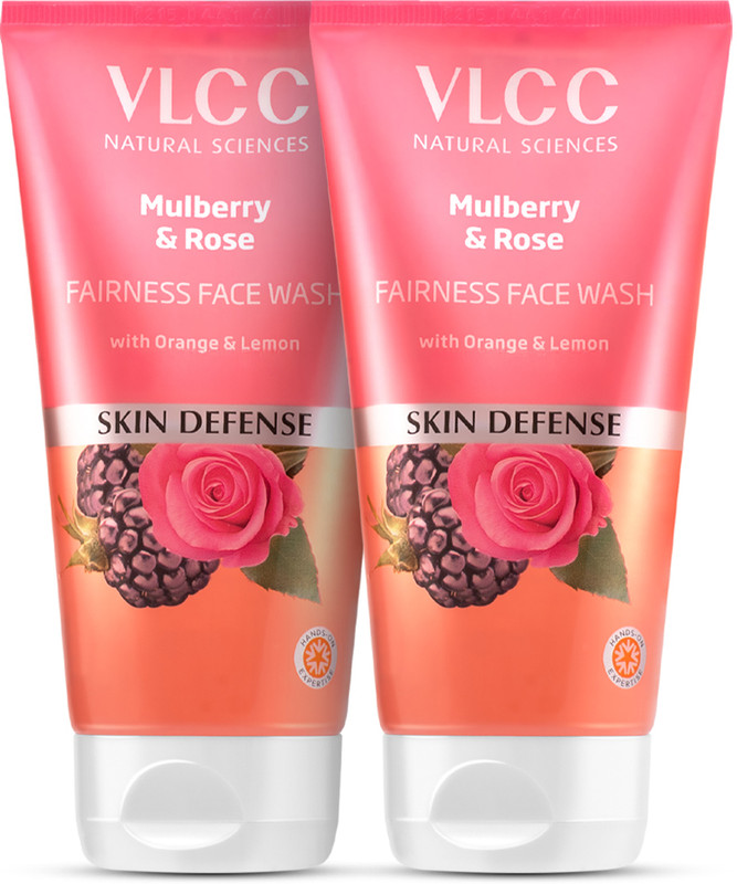 VLCC Mulberry & Rose Facewash - Buy One Get One - Fairness & Cleansing Face Wash(300 ml)