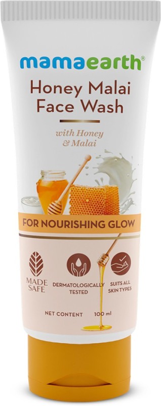 MamaEarth Honey Malai with Honey & Malai For Nourishing Glow Face Wash  (100 ml)