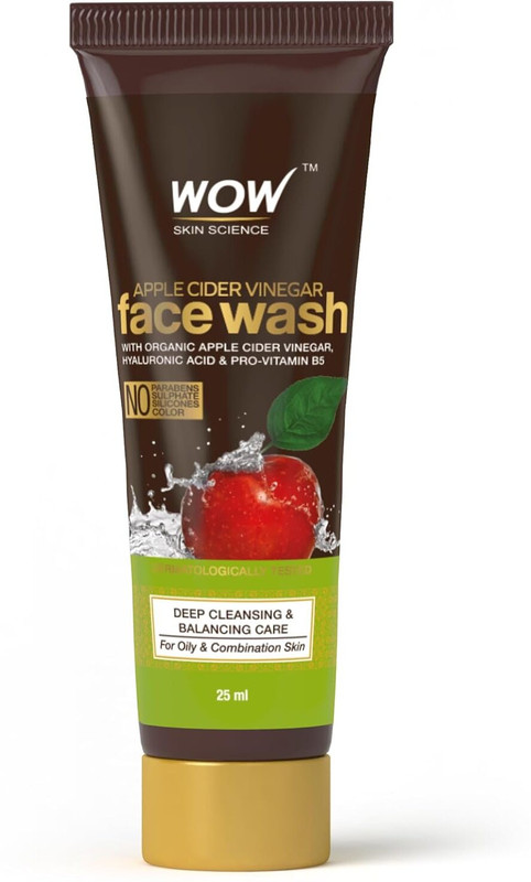 WOW SKIN SCIENCE Apple Cider Vinegar Foaming  | Deep Cleansing | For Oily Skin | Fresh, Clear Skin | For Acne & Pimples Face Wash(25 ml)