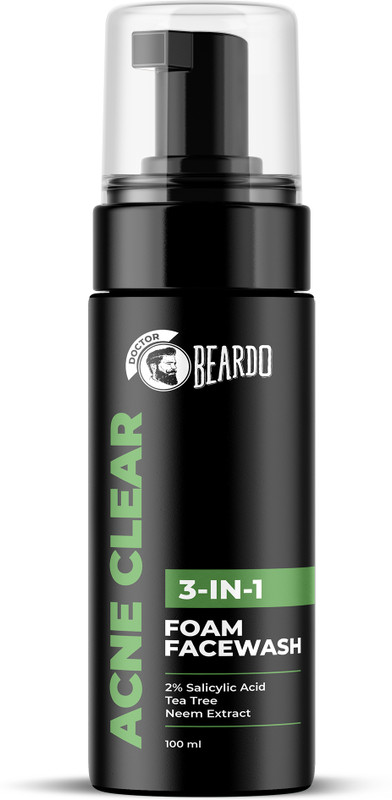 BEARDO Acne Clear Foam Face Wash (100 ml)