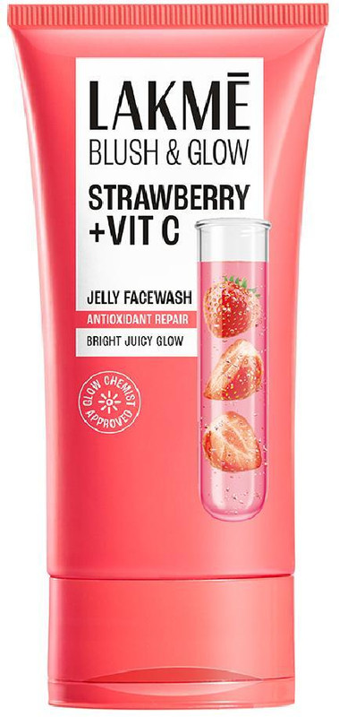 Lakmé Blush & Glow Strawberry + Vitamin C Jelly Face Wash(150 g)