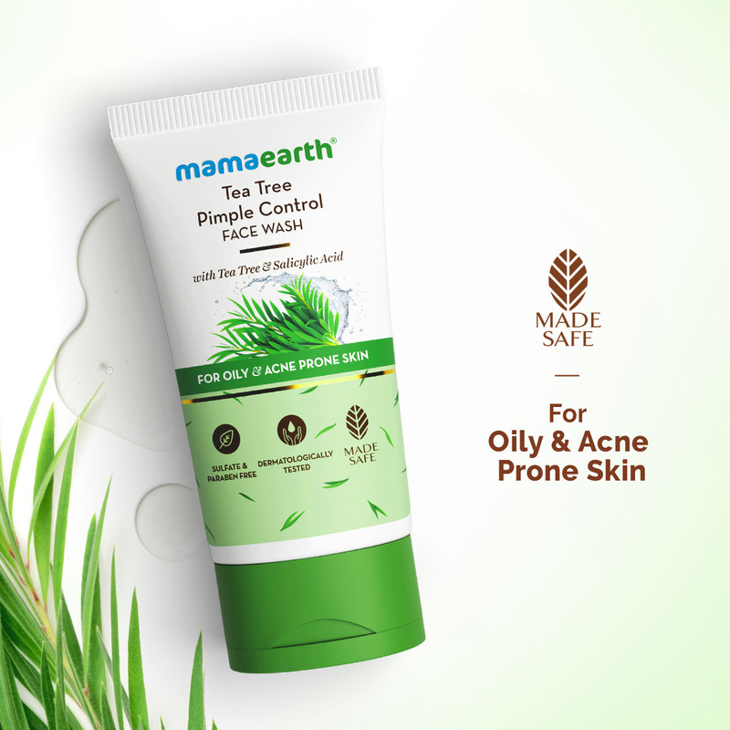 Mamaearth Tea Tree Oil Control Facewash with Tea Tree & Neem for Normal to Oily Skin | Upto 12 Hrs Oil Control | Cleanses Gently | Controls Acne & Pimples Face Wash(150 ml)