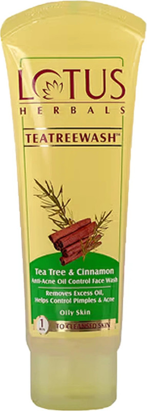 LOTUS HERBALS Tea Tree Oil & Cinnamon Face Wash(120 g)