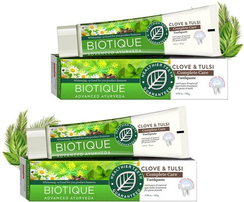 BIOTIQUE toothpaste Toothpaste(140 g, Pack of 2)
