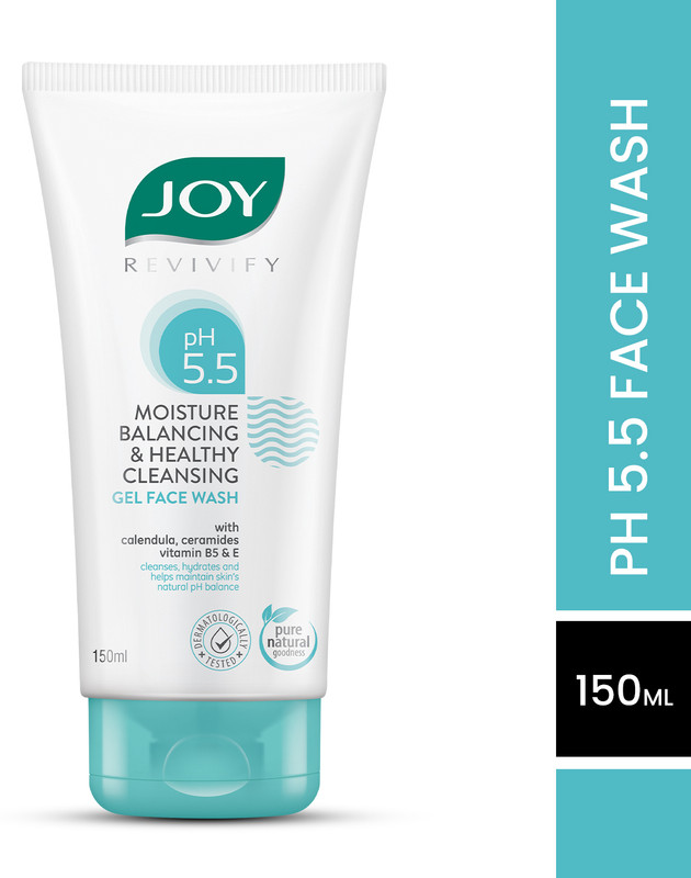 Joy pH 5.5 Gel With Ceramides For Winters | Moisture Balancing Cleanser Face Wash(150 ml)