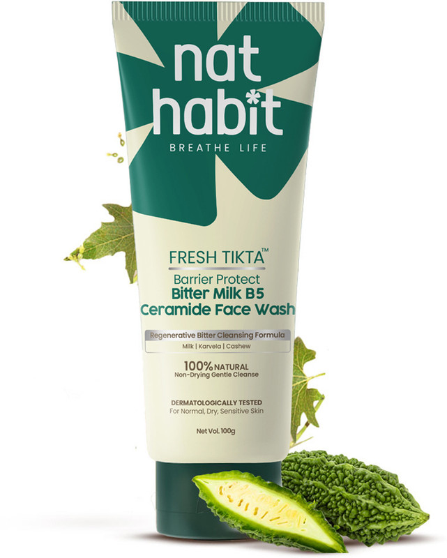 Nat Habit Acne Control & Glowing Skin Purifying Bitter Milk Face Wash(100 g)