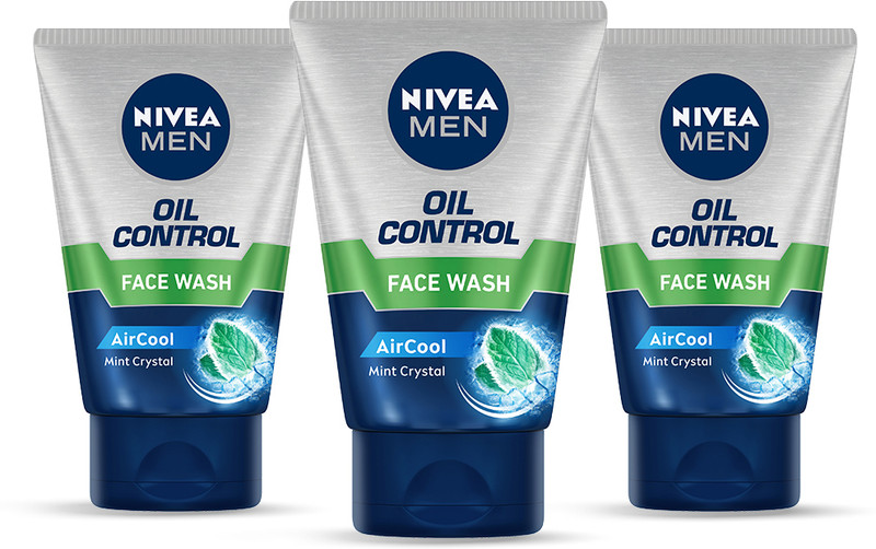 Nivea Men Oil Control with Mint Crystal removes Excess Oil, Tight Pores, For All Skin Type Face Wash(300 g)