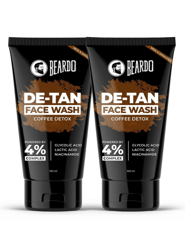 BEARDO De-Tan Facewash for Men (Set of 2) Face Wash(200 ml)