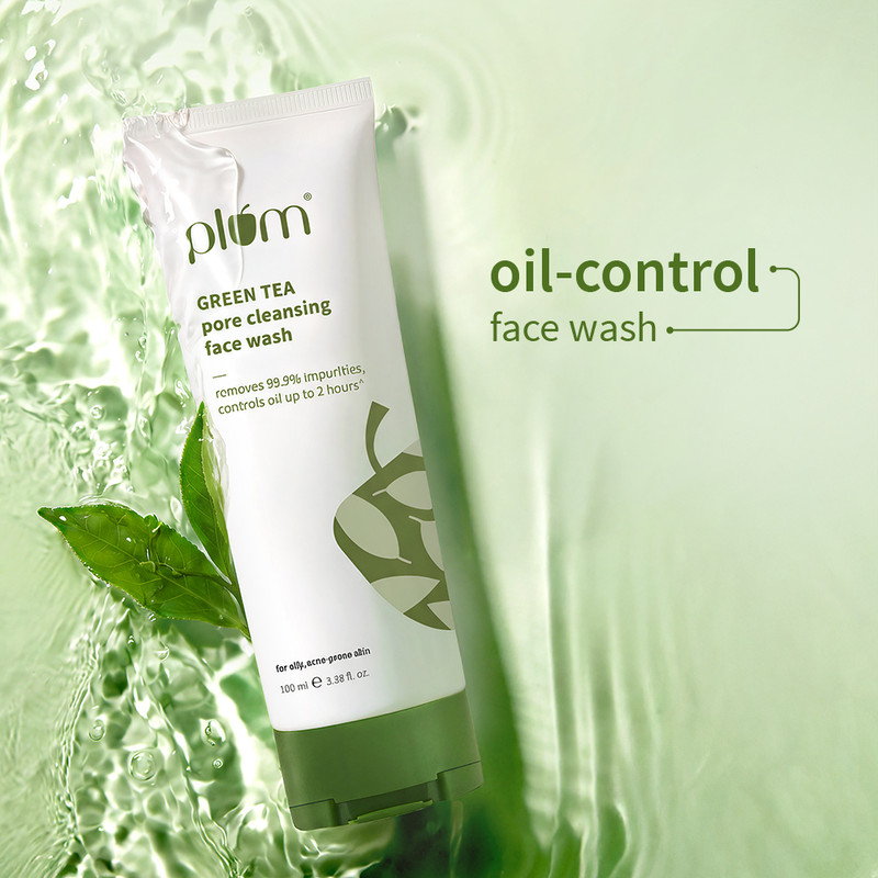 Plum Green Tea Pore Cleansing, For Oily, Acne-Prone Skin | Oil-control Gel | Men and Women Face Wash(150 ml)