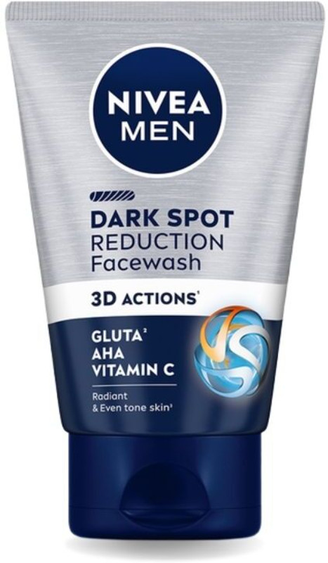 Nivea Men Dark Spot Reduction Cleanser, with Vitamin C, AHA, For Even Tone Skin Face Wash(50 g)