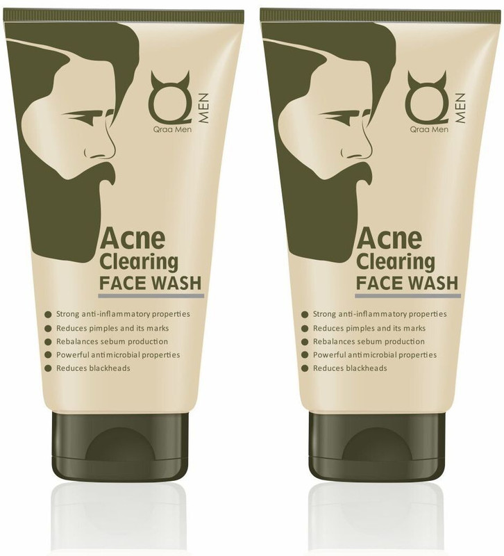 Qraa Acne Clearing  Combo Men All Skin Types Face Wash(200 g)
