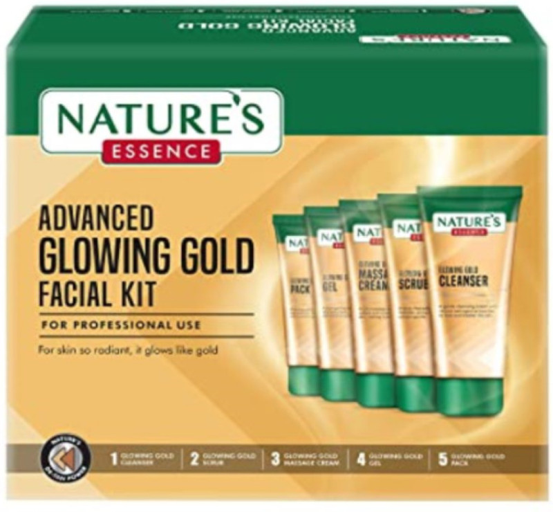 Nature's Essence Advanced Glowing Gold Facial Kit 250gm(250 g)