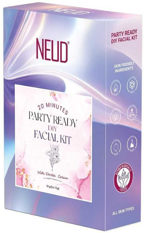 NEUD Party-Ready DIY Facial Kit with Strobe Cream for Instant Glow at Home(50 g)