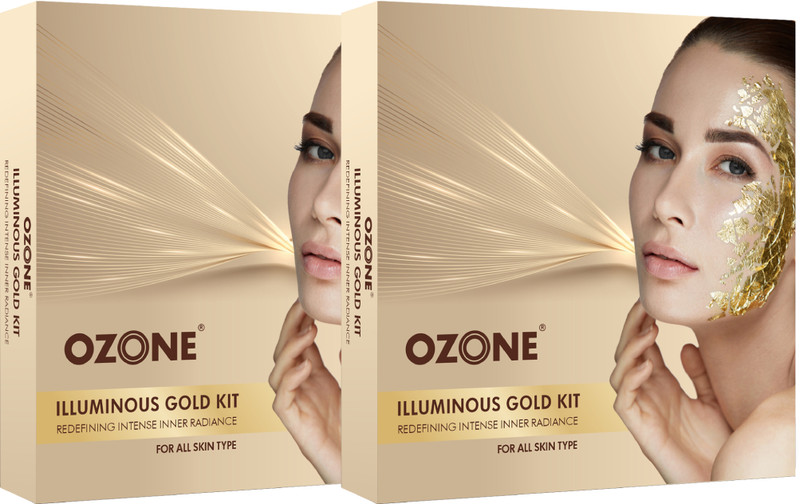 OZONE Illuminous Gold Facial Kit for Glowing Skin(60 g)