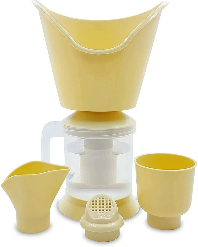Dr. Health 3 in 1 steam inhaler, Beige Color, Professional Facial Steamer(110 W)