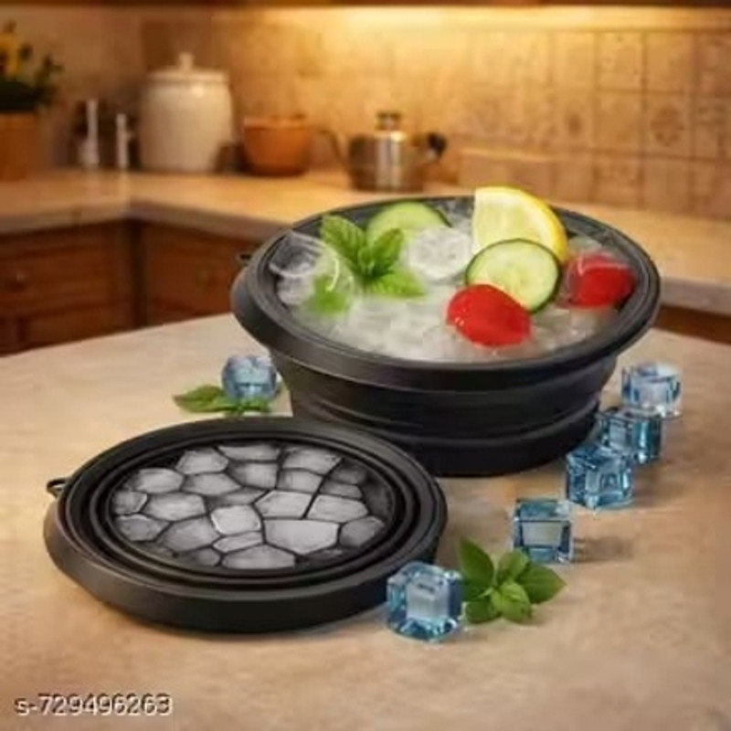 Vivat Silicone Ice Face Bowl with Ice Cube Tray for Skin Care, Facial Glow & Pore Professional Facial Steamer(0 W)