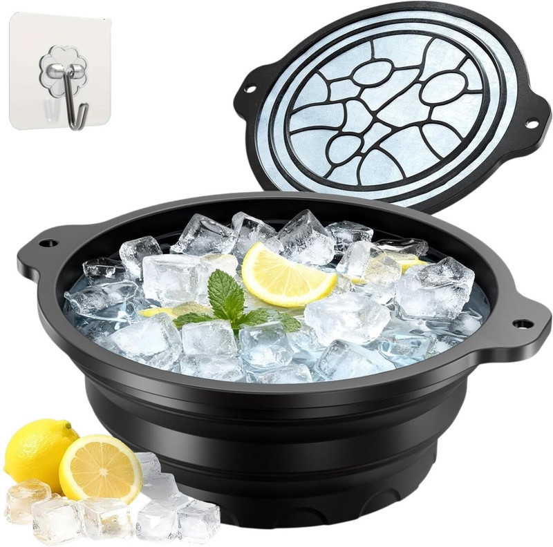 Axenta Face Bowl for Ice with Built-in Ice Tray Professional Facial Steamer(0 W)