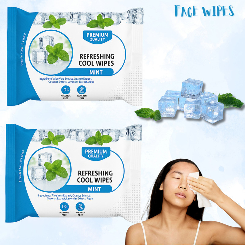 ShakalyaVeda Daily Use Wet Wipes for Face | Natural Extract Refreshing Wipes – 50 Count(50 Tissues)