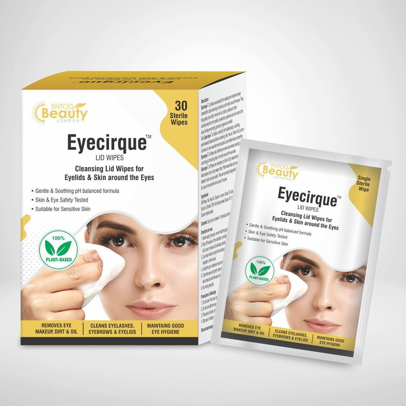 Eyecirque Lid Wipes for Cleansing Eyelids & Skin around the Eyes(30 Tissues)